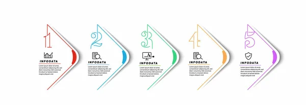 Designelement För Affärsinfografik Uppsättning Infografik — Stock vektor