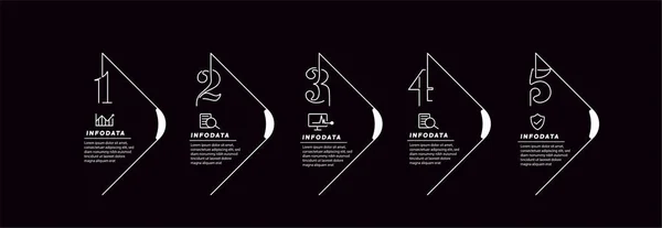 Elementi Design Infografica Aziendale Set Infografiche — Vettoriale Stock