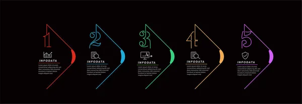 Στοιχεία Σχεδιασμού Των Επιχειρηματικών Infographics Σύνολο Infographics — Διανυσματικό Αρχείο