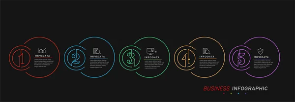 Design Prvků Obchodní Infographics Moderní Informační Diagram Marketingový Diagram Grafy — Stockový vektor