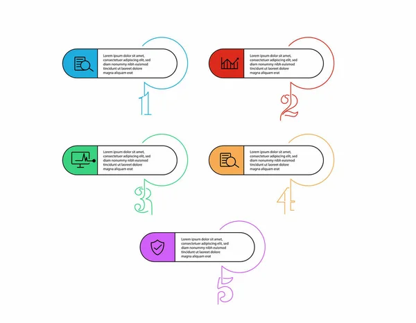 Designelement För Affärsinfografik Modern Infochart Marknadsföringsdiagram Och Grafer Stapeldiagram — Stock vektor