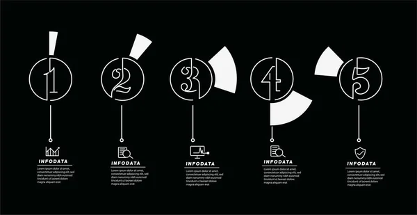 Projektowanie Elementów Infografiki Biznesowej Nowoczesne Infochart Wykres Marketingowy Wykresy Wykresy — Wektor stockowy