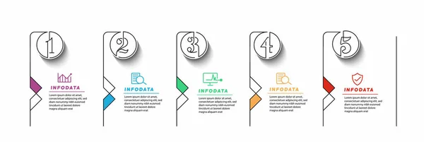 Éléments Conception Infographie Entreprise Infographie Moderne Graphique Marketing Graphiques Diagrammes — Image vectorielle