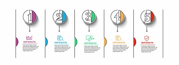 Design Prvků Obchodní Infographics Moderní Informační Diagram Marketingový Diagram Grafy — Stockový vektor