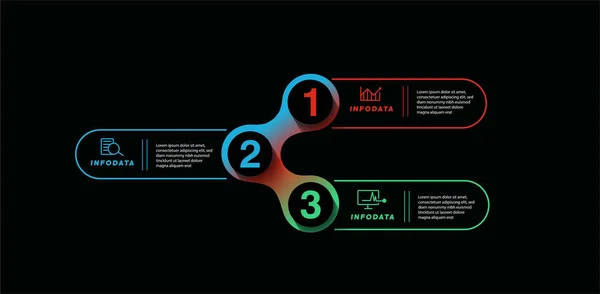 Éléments Conception Infographie Entreprise Infographie Moderne Graphique Marketing Graphiques Diagrammes — Image vectorielle