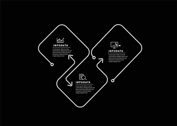 Elementos Diseño Infografías Empresariales Infográfico Moderno Gráfico Marketing Gráficos Diagramas — Vector de stock