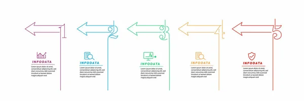 Éléments Conception Infographie Entreprise Infographie Moderne Graphique Marketing Graphiques Diagrammes — Image vectorielle