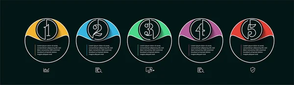 Gestaltungselemente Von Business Infografiken Modernes Infochart Marketingdiagramm Und Grafiken Balkendiagramme — Stockvektor