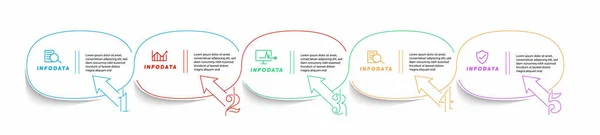 Design Prvků Obchodní Infographics Moderní Informační Diagram Marketingový Diagram Grafy — Stockový vektor