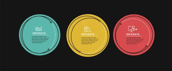 Elementi Design Infografica Aziendale Infochart Moderno Grafico Marketing Grafici Diagrammi — Vettoriale Stock