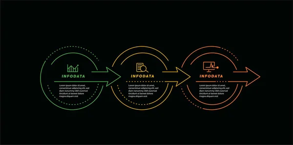 Elementos Diseño Infografías Empresariales Infográfico Moderno Gráfico Marketing Gráficos Diagramas — Vector de stock