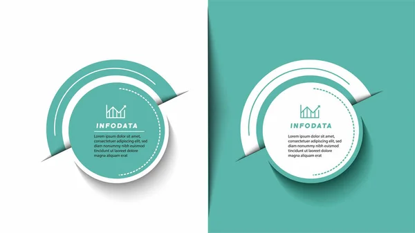 Elementi Design Infografica Aziendale Infochart Moderno Grafico Marketing Grafici Diagrammi — Vettoriale Stock