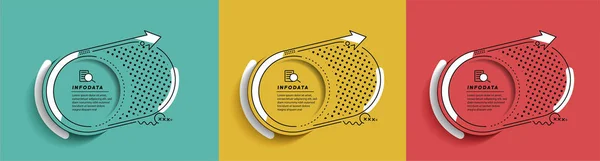 Éléments Conception Infographie Entreprise Infographie Moderne Graphique Marketing Graphiques Diagrammes — Image vectorielle