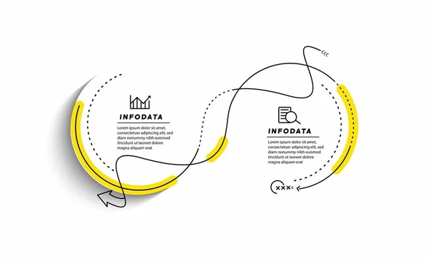 Projektowanie Elementów Infografiki Biznesowej Nowoczesne Infochart Wykres Marketingowy Wykresy Wykresy — Wektor stockowy