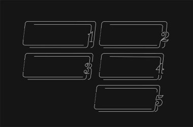 Ticari bilgi çerçevelerinin tasarım unsurları. Vektör modayı tasarım şablonu