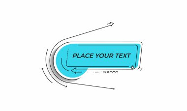 Düz doğrusal tanıtım şeridi, afiş, kaydırma, çıkartma, rozet, fiyat etiketi, poster.