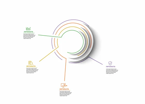 Elementos Diseño Infografías Empresariales Infográfico Moderno Gráfico Marketing Gráficos Diagramas — Archivo Imágenes Vectoriales