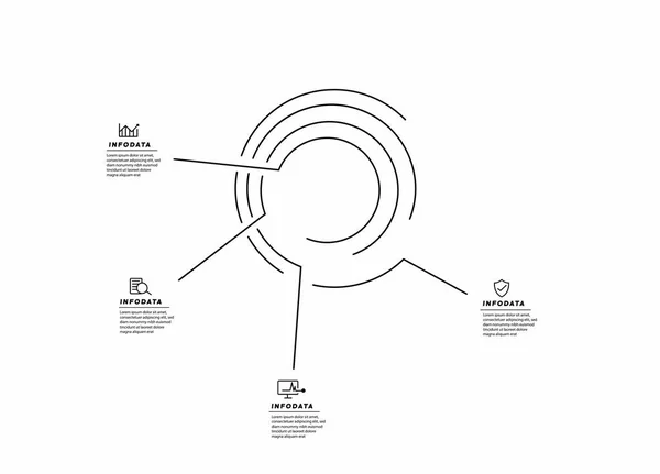 Elementos Diseño Infografías Empresariales Infográfico Moderno Gráfico Marketing Gráficos Diagramas — Vector de stock