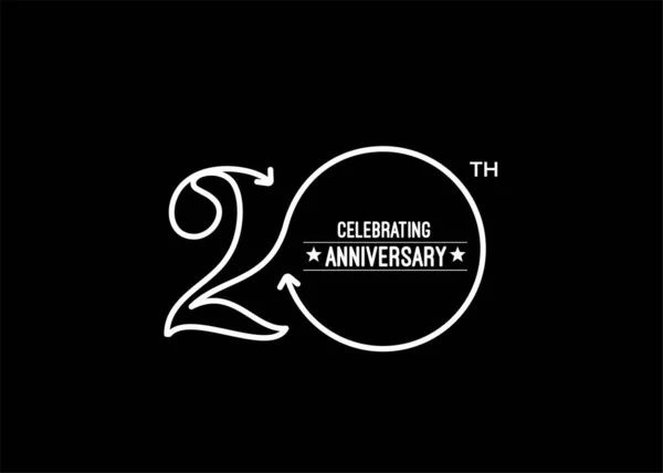 Χρόνια Επέτειο Γιορτή Σχεδιασμού — 图库矢量图片