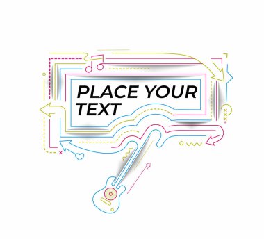 Soyut teknolojik tanıtım geometrik şekiller afiş, yapı modeli teknoloji arka planı.