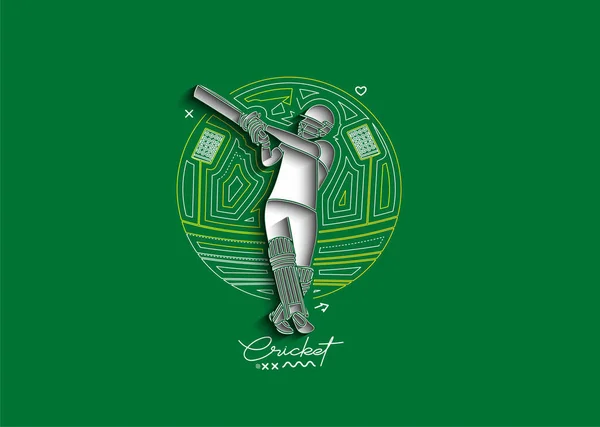 Задньому Плані Чемпіонату Крикету Кажанів Використовувати Обкладинки Плаката Шаблону Брошури — стоковий вектор