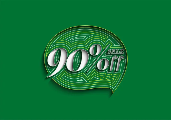 Fora Venda Banner Desconto Preço Oferta Desconto Ilustração Moderna Etiqueta — Vetor de Stock