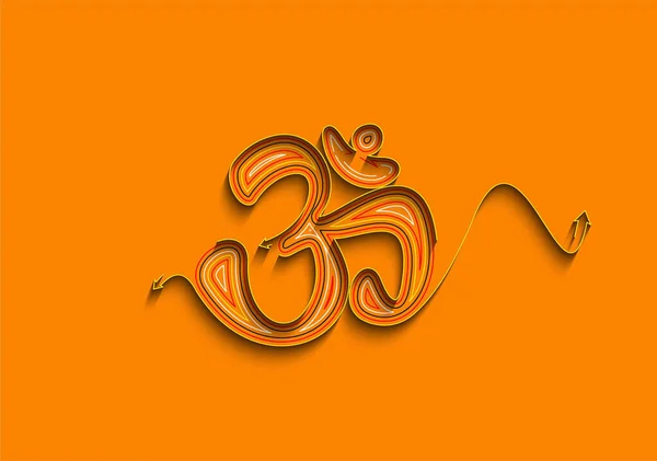 Van Het Hindoeïsme Gelukkige Symbool Vlakke Vector Pictogram Voor Apps — Stockvector