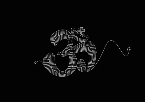 Індуїзму Щасливий Символ Плаского Векторного Ікону Додатків Веб Сайтів — стоковий вектор