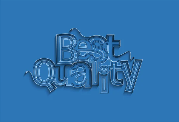 Best Quality Calligraphic Style Tekst Zakupy Plakat Wektor Ilustracja Projekt — Wektor stockowy