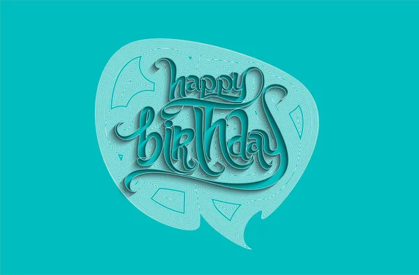 Joyeux Anniversaire Typographie Vectoriel Design Pour Cartes Vœux Affiche Modèle — Image vectorielle