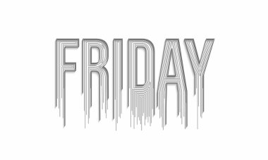 Mutlu Cuma Kaligrafi 3d Biçim Metin Alış veriş poster tasarımı Tasarımı.