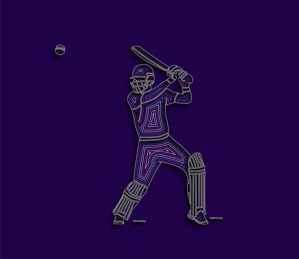 Абстрактний Фон Кажаном Який Грає Фоні Чемпіонату Крикету Використовувати Обкладинки — стоковий вектор