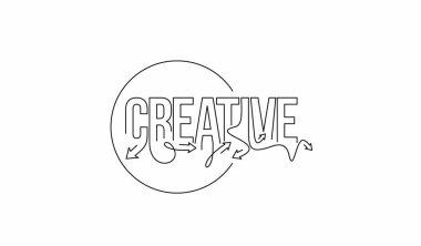 Yaratıcı Hattat Sanatı Metin Sanatı Afiş taşıyıcı illüstrasyon Tasarımı.