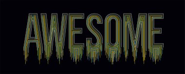 Muhteşem Hattat Sanatı Metin Alış veriş poster çizimi tasarımı.