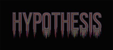 Hipotez Hattat Sanatı Metin Alış veriş poster çizimi tasarımı.