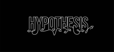 Hipotez Hattat Sanatı Metin Alış veriş poster çizimi tasarımı.