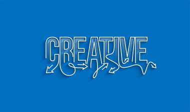 Yaratıcı Hattat Sanatı Metin Sanatı Afiş taşıyıcı illüstrasyon Tasarımı.