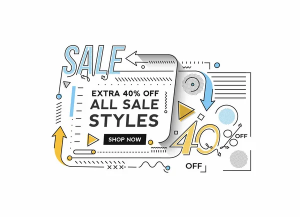 Flash Sale Discount Banner Template Promoção Grande Oferta Especial Venda —  Vetores de Stock