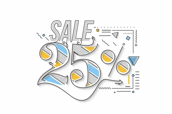 Sale Discount Banner Discount Offer Price Tag Vector Modern Sticker — Stock Vector