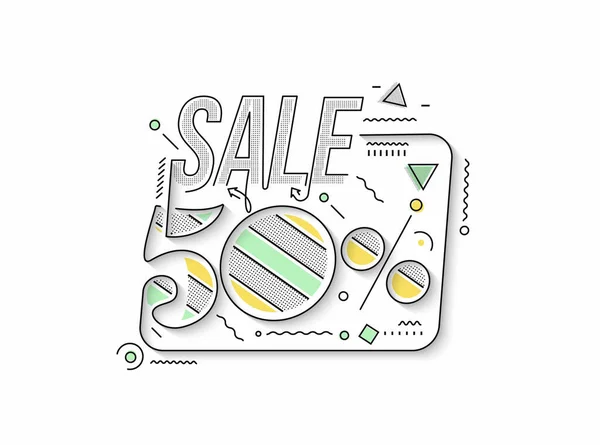 Venta Banner Descuento Descuento Precio Oferta Etiqueta Ilustración Etiqueta Engomada — Vector de stock