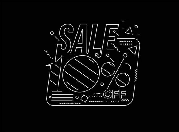 Fora Flash Sale Discount Banner Template Promoção Grande Oferta Especial — Vetor de Stock