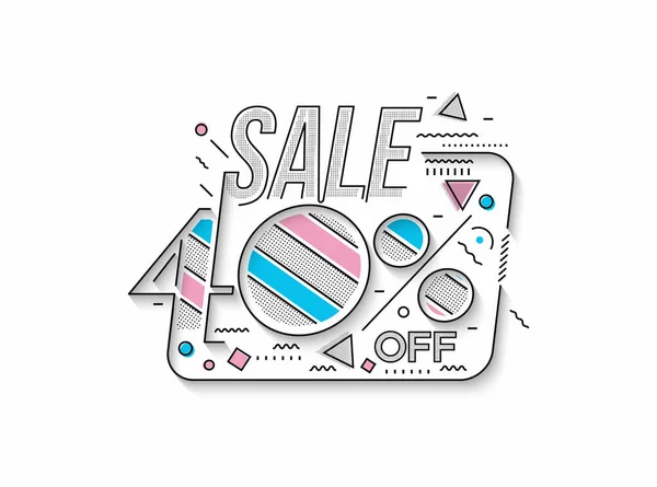 Fora Flash Sale Discount Banner Template Promoção Grande Oferta Especial — Vetor de Stock