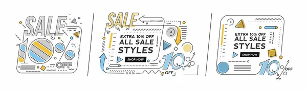 Extra Flash Sale Korting Banner Template Promotie Grote Verkoop Speciale — Stockvector