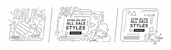 Extra Flash Sale Discount Banner Template Promotion Grande Offre Spéciale — Image vectorielle