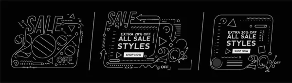 Extra Flash Sale Discount Banner Template Promotion Grande Offre Spéciale — Image vectorielle