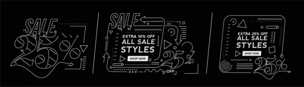 Extra Flash Sale Discount Banner Template Promotion Grande Offre Spéciale — Image vectorielle