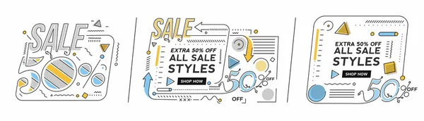 Extra Flash Sale Korting Banner Template Promotie Grote Verkoop Speciale — Stockvector