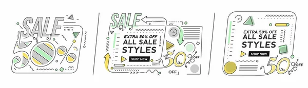 Zusätzliche Rabatt Flash Sale Discount Banner Template Promotion Großes Sonderangebot — Stockvektor