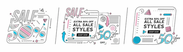 Zusätzliche Rabatt Flash Sale Discount Banner Template Promotion Großes Sonderangebot — Stockvektor