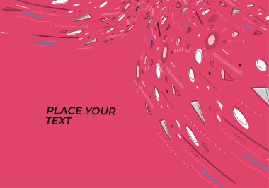 Soyut renkli desen tasarımı ve arkaplanı. Modern tasarım için kullan, kapak, poster, şablon, broşür, dekore edilmiş, el ilanı, afiş.